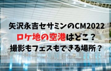 矢沢永吉セサミンのCM2022のロケ地の空港はどこ？撮影もフェスもできる場所？